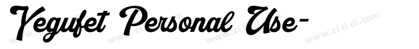 Yegufet Personal Use字体转换